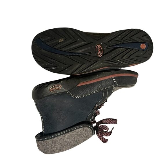 Chaco Womens Lace-Up Wool & Leather Ankle Boots Size 7.5 Gray/Black Durable - Picture 12 of 12